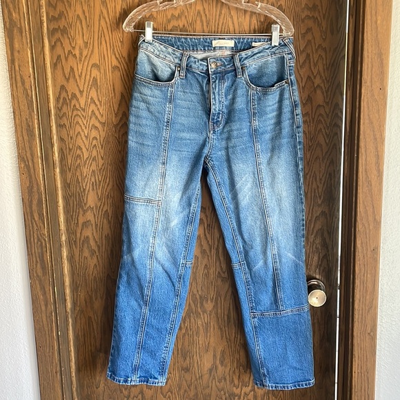 Cleo + Wolf High Rise Straight Jeans - Picture 1 of 4